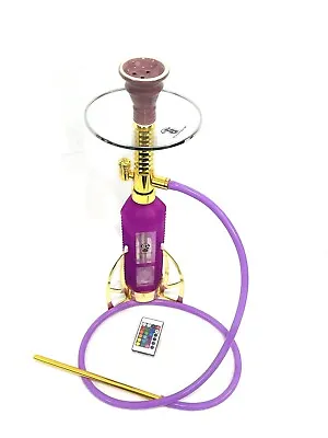 22’’ShishaBeat™️ Modern Hookah LED LightsSilicone Hose&Glass Tray In A Suitcase • $119