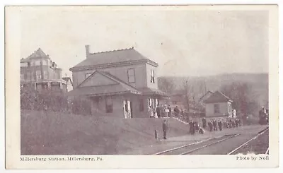 1908 Millersburg Pennsylvania - Railroad Station - Vintage DEPOT Postcard • $8.99