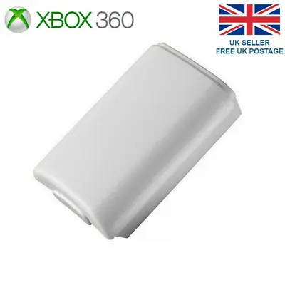 Back Battery Holder Pack Shell Cover WhiteFor Xbox 360 Wireless Controller UK • £6.99