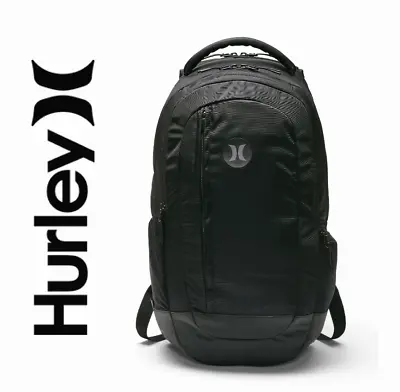 Hurley Wayfarer Backpack Black With Laptop Sleeve School Travel Bag Retail $120 • $74.95