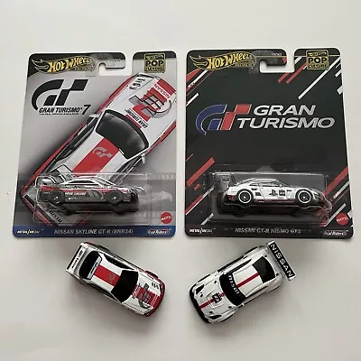 Hot Wheels Pop Culture Gran Turismo Nissan GT-R R35 & NISMO GT3 Lot • $75