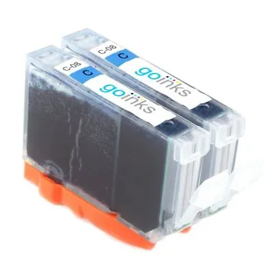 2 Cyan Ink Cartridges For Canon PIXMA IP3300 IP5200R MP500 MP610 MP960 MP950 • £6.65