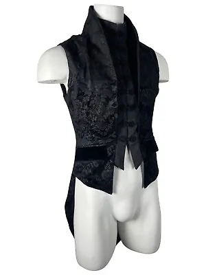 Punkrave Gothic Vintage Military Fake Two Pieces Tailcoat Waistcoat Vest Y-696 • $87.19