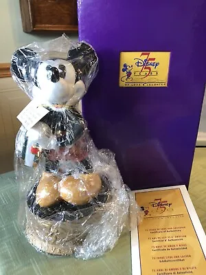 $149.99 • Buy New In Box Disney Mickey Mouse 75 Years Of Love & Laughter LE Porcelain Figure