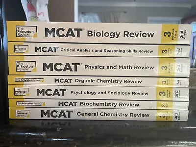 The Princeton Review 3rd Edition MCAT Subject Review Complete Set 7 Books • $49.95