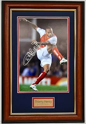 $69.99 • Buy Thierry Henry Action Photo Signed Framed Arsenal Memorabilia Framed