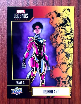 IRONHEART 2021 Upper Deck Marvel Legends Series #31 Wave 3 Gamestop Trading Card • $3.48