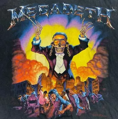 Vintage Megadeth T-Shirt For Fan Cotton Tee Short Sleeve Size S-2XL • $21.99