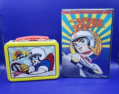 Vtg. Speed Racer Mini Lunch Box Tin Box Co. 5.5 X 4 Inches & Limited Edition DVD • $30