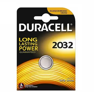 Duracell CR2032 3V Lithium Button Battery Coin Cell • £1.95