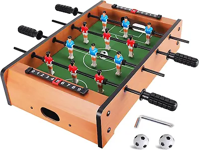 Mini Foosball Table (Upgrade) 20-Inch Foosball Table Adult Size Top Football/Soc • $56.99