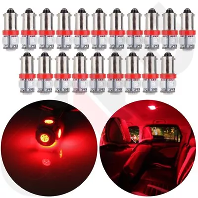 20X Red T11 BA9S 5-5050-SMD LED For Ford Dome/Map Light Bulbs T4W H6W Q65B 3886X • $9.90