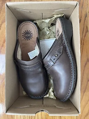 Ugg Bridgen Mules Clogs Dark Chestnut Women’s Size 7 New In Box • $39.97