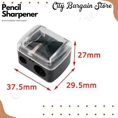 Double Pencil Sharpener 2 Hole Cosmetic Liner Twin Metal Eyeliner E5 • £2.99