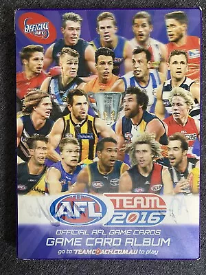 AFL 2016 2017 Team Coach Select Footy Cards Football Gold Silver Folder 130+ • $49.95