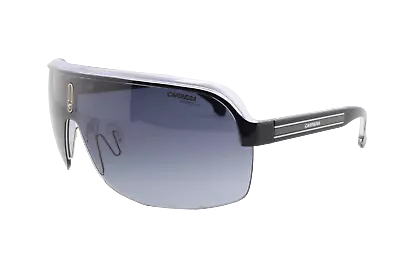 $128 • Buy Carrera TOPCAR Mens Black White Sunglasses Wrap Sports Large Retro UV Protection