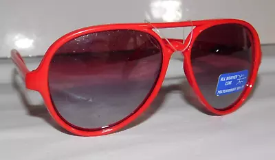 Vintage 70s I Ski Sunglasses Mirrored Aviators Phantom Red Unisex • $49