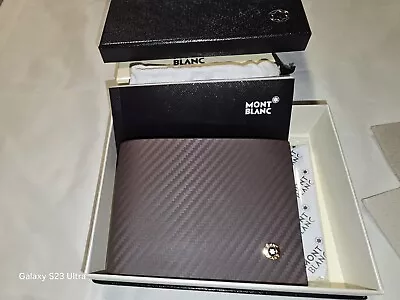 Montblanc Bifold Men's Leather  Wallet  New Brown . • $129