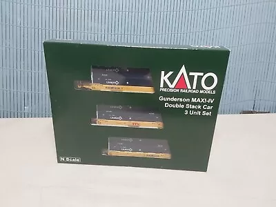 Kato N Scale Gunderson Maxi-iv Double Stack Car 106-6171 • $52