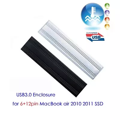 USB3.0 Hard Disk Enclosure For 2010/11 Apple MacBook Air 6+12pin Original SSD • $19.10