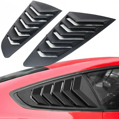 Side Quarter Window Louvers Rear Sun Shade Cover For Ford Mustang 2015-2020 • $36.90