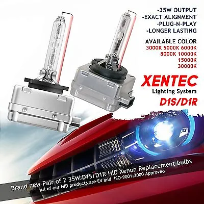 Xentec Xenon Lights Bulbs HID Kit D1S D1R 3000K 5000K 6000K 8000K 10000K 15000K • $39.89