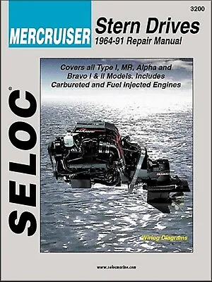 Mercruiser Stern Drive Repair Manual 1964-1991 • $55.61