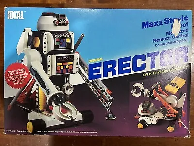 Vintage Erector Set Maxx Steele Motorized Robot Ideal 1984 Original Box #32209 • $23.75