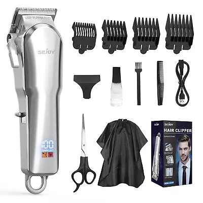 Professional Hair Clippers Cordless Men's Beard Trimmer Cutting Barber Machine • $27.02