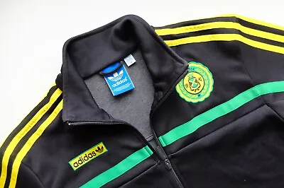 Adidas Jamaica TT Jacket Green Yellow Black M 2011 Jamaica VGC Rasta Jamrock • £95