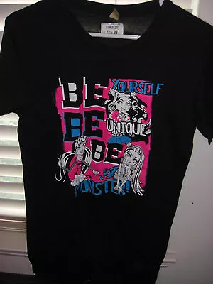 Girl's Monster High - Be Yourself Be Unique Be A Monster T-shirt Size Xl • $14.99