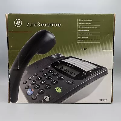 New GE 2-Line Business Desktop Speaker Phone 29484GE2 • $41.76