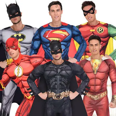 £32.49 • Buy DC Comics Superhero Mens Fancy Dress Comic Hero World Book Day Adults Costumes 