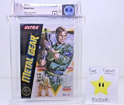 Metal Gear New Nintendo NES Factory Sealed WATA VGA Grade 8.5 A Near Mint GRAIL • $1495