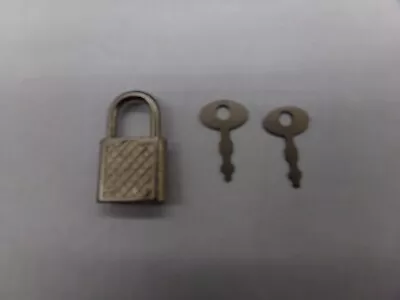 Vintage Mini PADLOCK With 2 Working Keys • $12