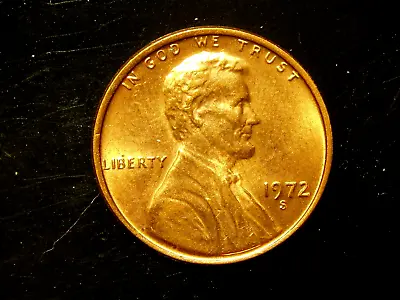 1972-s   Au Lincoln Memorial Cent #2 • $1.35