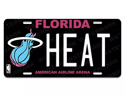 Miami Heat Florida State Custom Art  Aluminum Novelty Auto License Plate Tag • $12.95