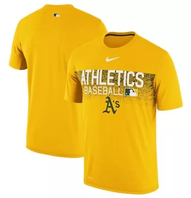 Oakland Athletics Nike Dri Fit Gold Authentic Collection Legend Yellow Men's XL  • $17.99