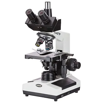 AmScope 40X-1600X Veterinary Clinic Biological Trinocular Compound Microscope • $275.99