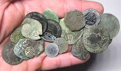 Lot 18 Dated Pirate Treasure Cobs Spanish Maravedis Colonial Old Coins • $64