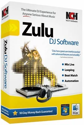 Zulu Virtual DJ Mixing Software  Audio Mix Edit DJ Solution Home Edition • $34.95