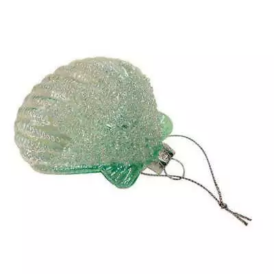 Blue Green Pectin Shell Ornament • $10.99