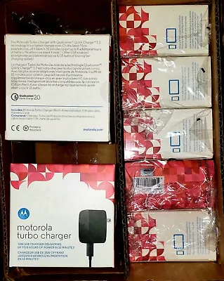 Motorola Turbo Charger 15-W OEM (20) Wholesale Sealed Packed /Microcable • $150