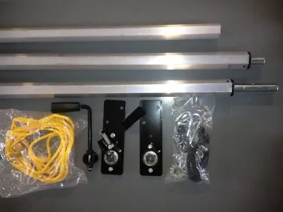 $197 • Buy Hand Crank Tarp Kit With Black Mesh Tevlar Dump Truck Trailer Tarp