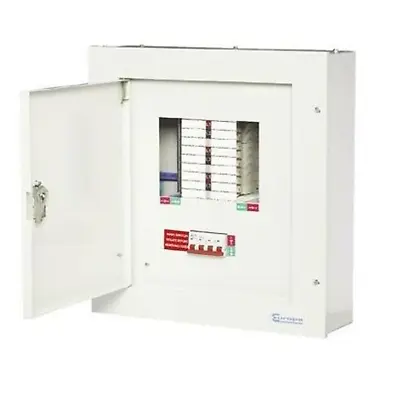 METAL 3 PHASE DISTRIBUTION BOARD 6 WAY 3P WAYS + 125a INCOMER + B TYPE TPN06125 • £184.79