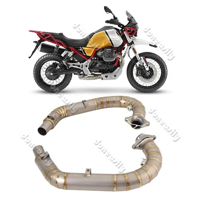 For Moto Guzzi V85 TT 2019-2021 Header Front Exhaust Pipe Slip On Titanium Alloy • $281.88