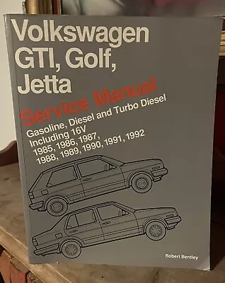 Volkswagen GTI Golf Jetta: Service Manual 1985 - 1992 Gas Diesel Turbo • $44.99