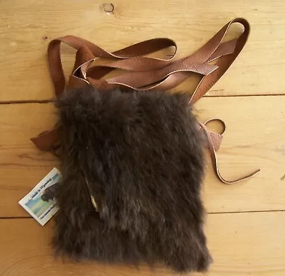 Hand Made  Buffalo Fur Bag Rendezvous Black Powder Mountain Man 19 • $55