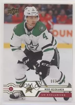 2019-20 Upper Deck UD Exclusives /100 Miro Heiskanen #398 • $11.70