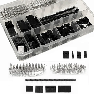 $22.32 • Buy 1450Pcs 2.54mm Dupont Jumper Connector Shell With Terminal (Male/Female) Kits